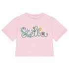 Girls Pink Logo T-Shirt, 1, hi-res