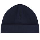 Baby Boys Navy Blue Logo Hat, 2, hi-res