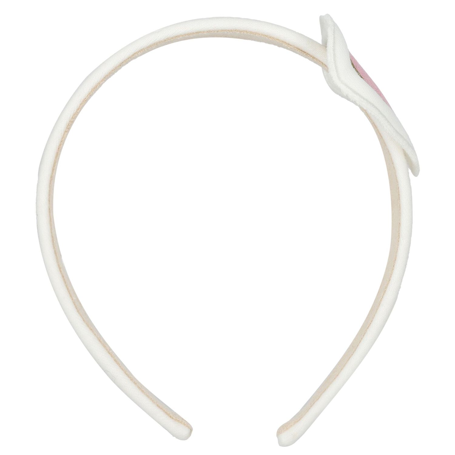 Girls Ivory Heart Headband, 1, hi-res image number null
