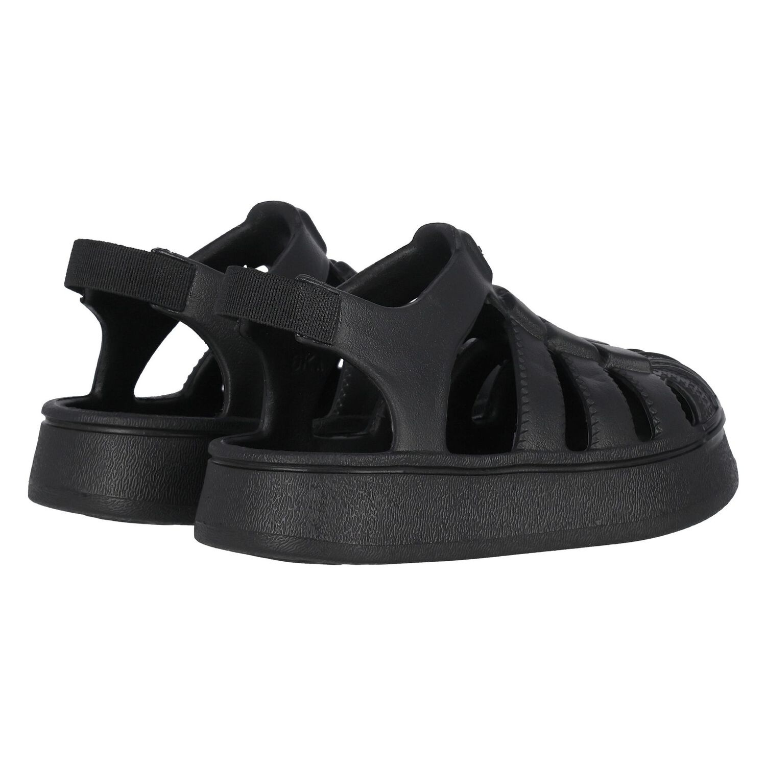 Black Logo Superstar Sandals, 1, hi-res image number null