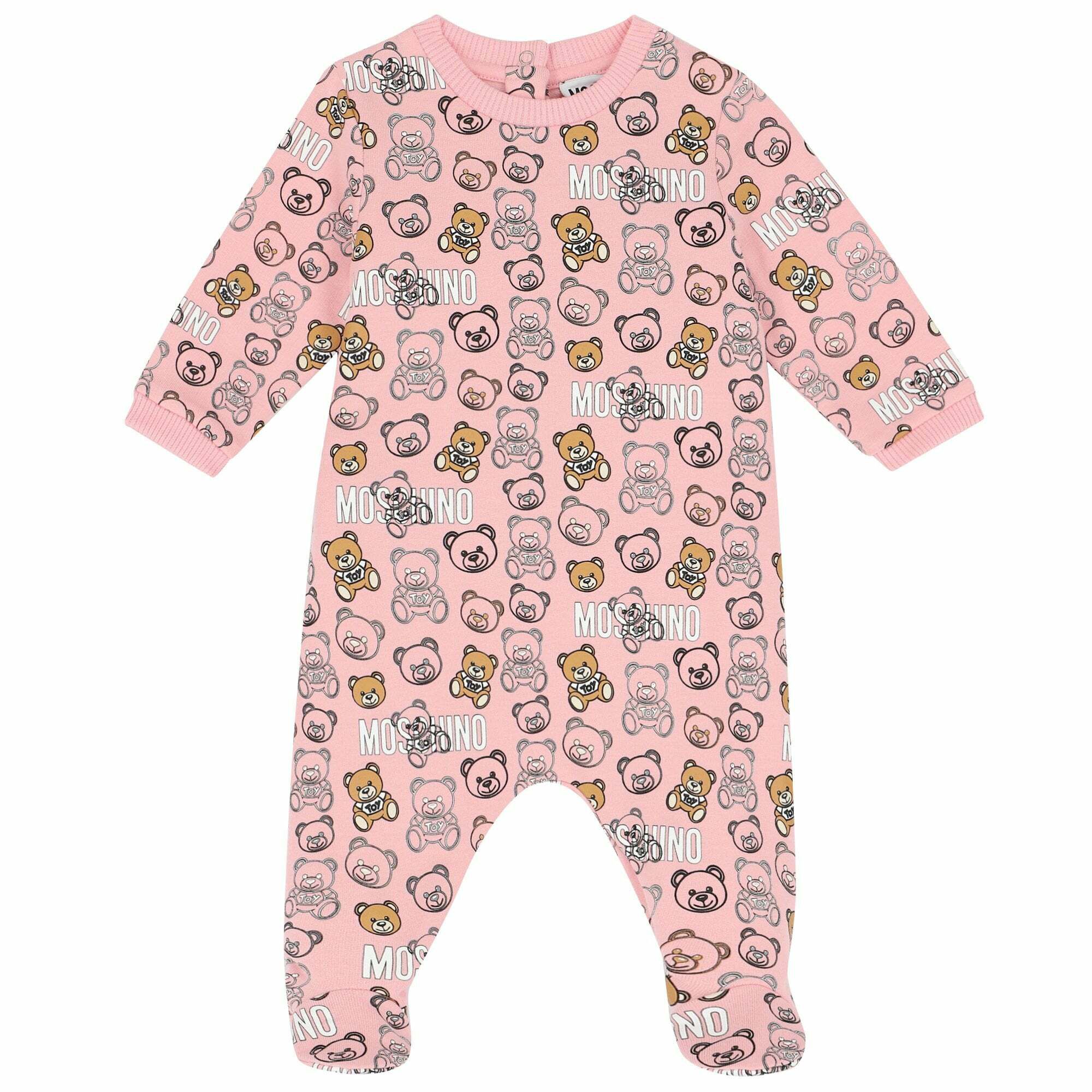 Pink moschino baby grow outlet