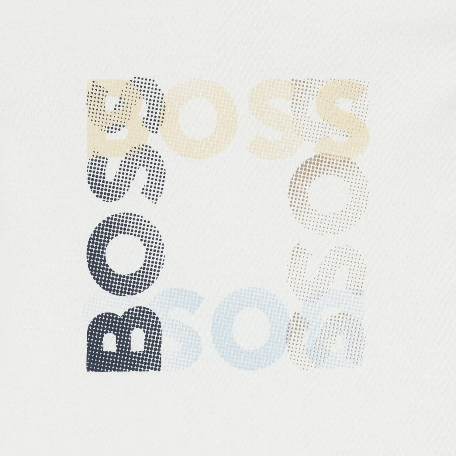 Younger Boys White Logo T-Shirt, 1, hi-res
