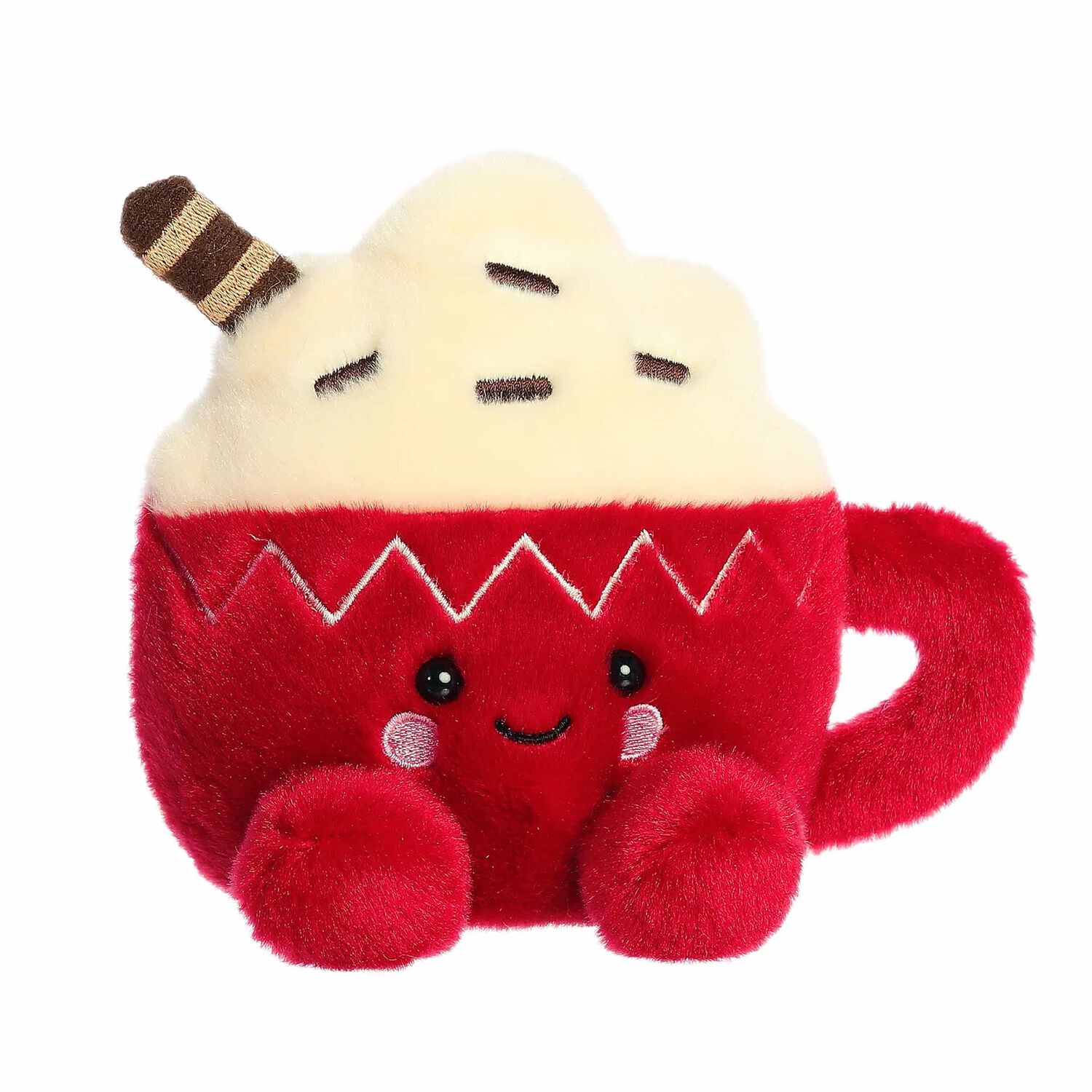 Palm Pals Red & Ivory Cassia Hot Cocoa Soft Toy ( 13CM ), 1, hi-res