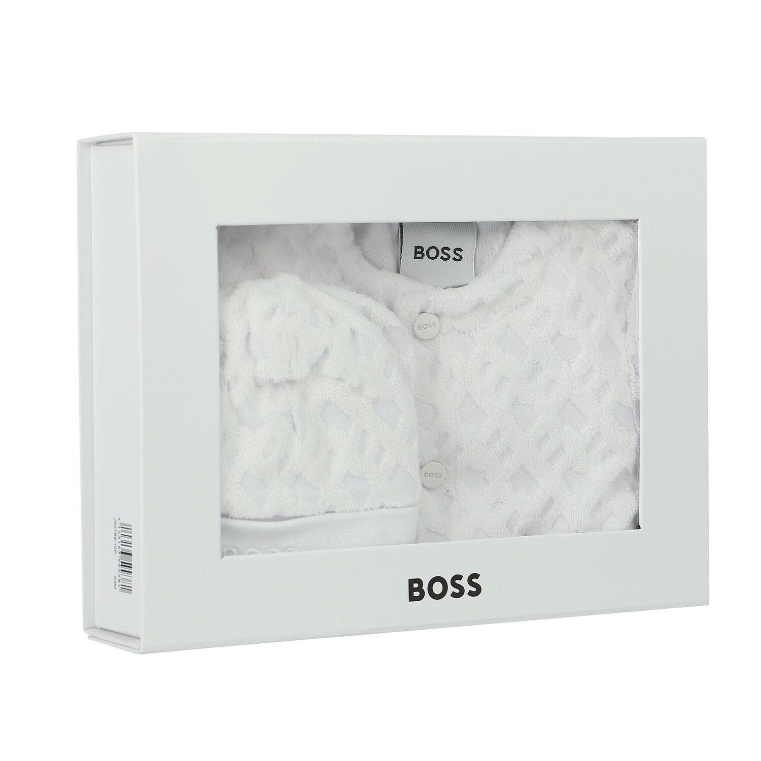 طقم أفرول وقبعة بالشعار باللون الأبيض, 2, hi-res image number null