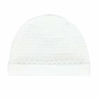 Baby Girls White Logo Hat , 1, hi-res