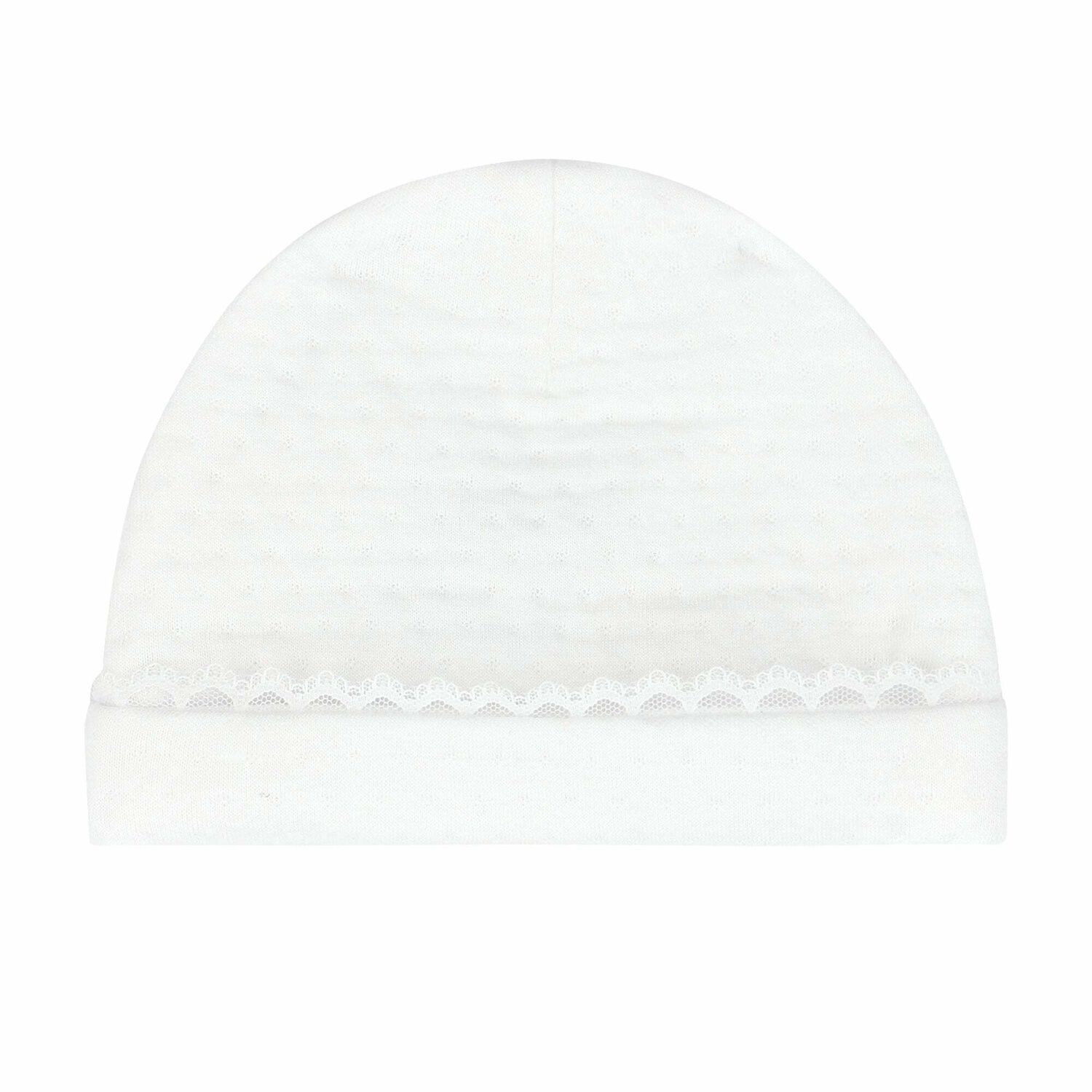 Baby Girls White Logo Hat , 1, hi-res image number null