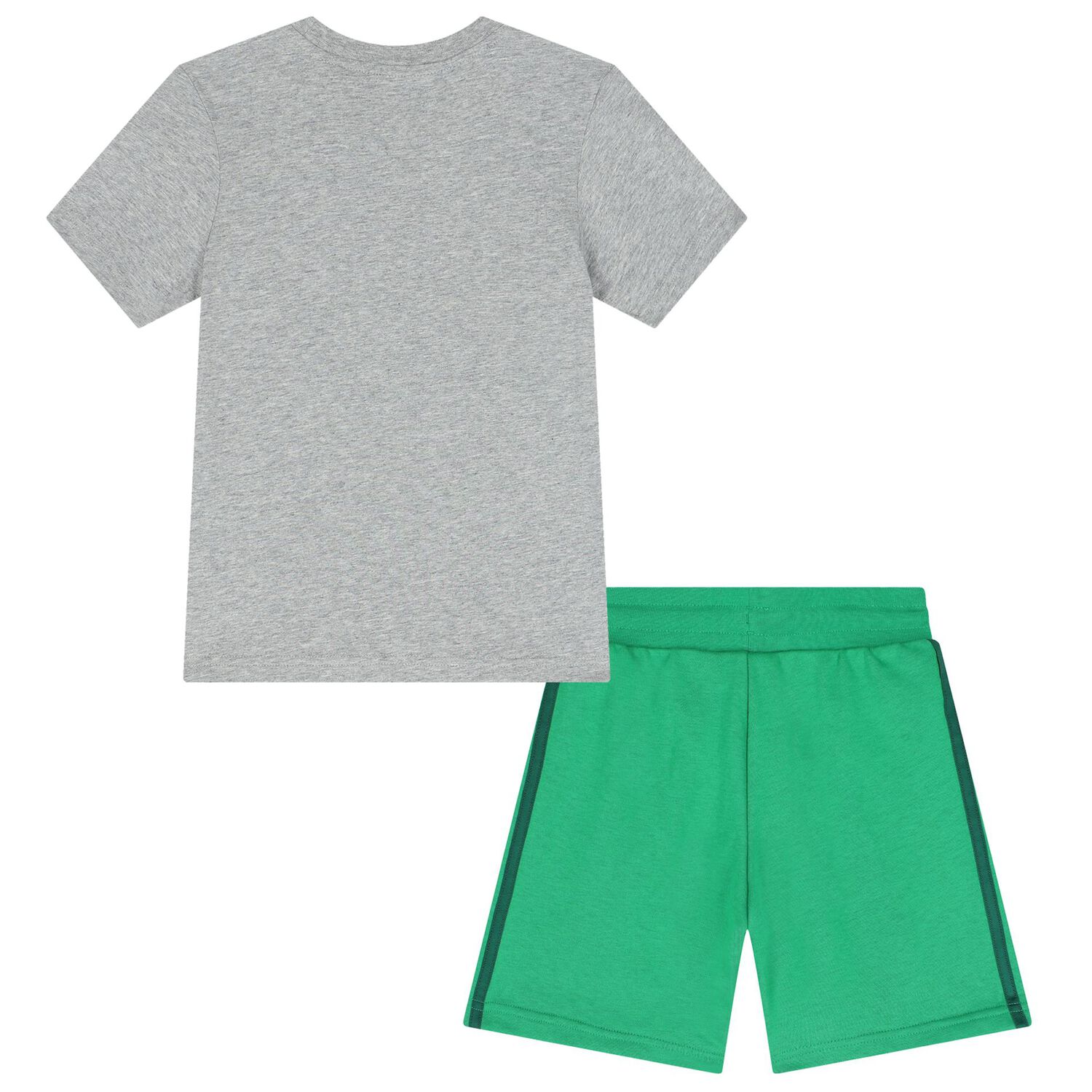 Grey & Green Logo Shorts Set, 1, hi-res image number null