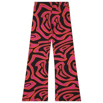 Girls Purple & Black Labirinto Leggings