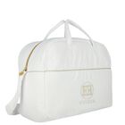 Baby Girls White Logo Changing Bag, 1, hi-res