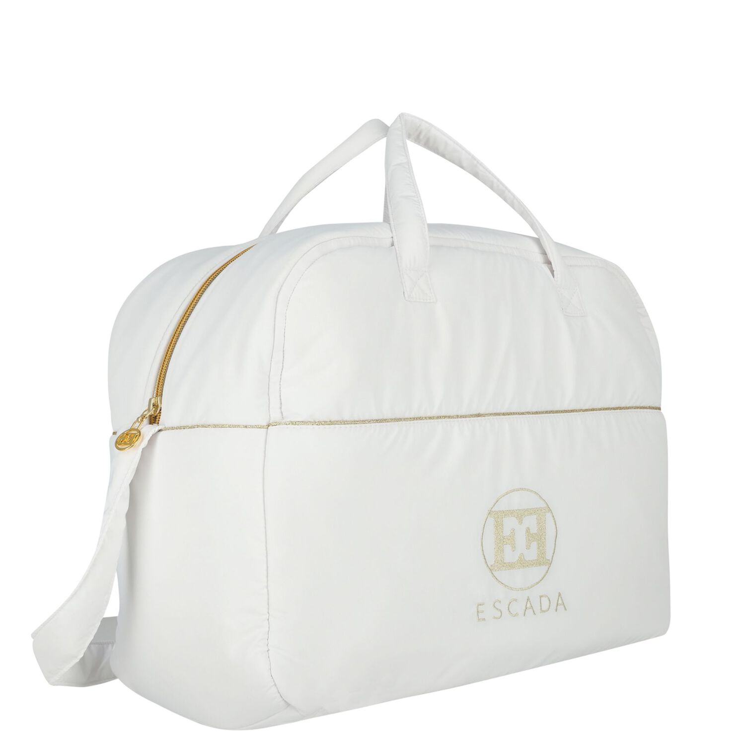 Baby Girls White Logo Changing Bag, 1, hi-res