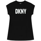 فستان بالشعار باللون الاسود, 1, hi-res