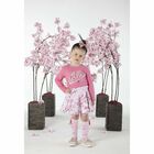 توب باكمام باللون الوردى للبنات, 1, hi-res