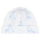 Baby Boys White & Blue Giraffe Hat, 1, hi-res
