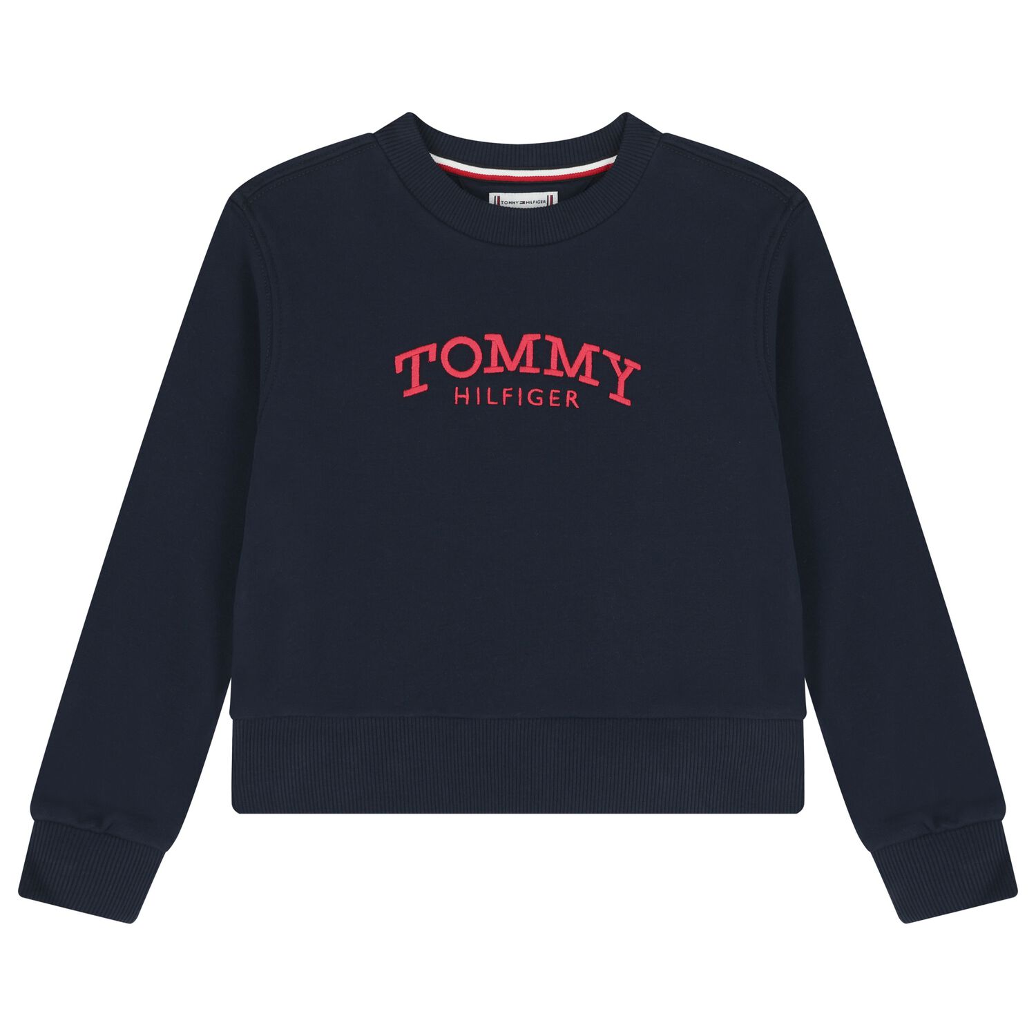 Girls Navy Blue Logo Sweatshirt, 1, hi-res