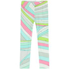 Girls Multi-Coloured Iride Pastel Leggings, 2, hi-res