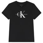 Boys Black Logo T-Shirt, 2, hi-res