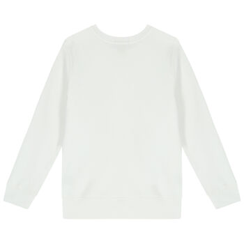 Boys White Polo Bear Sweatshirt