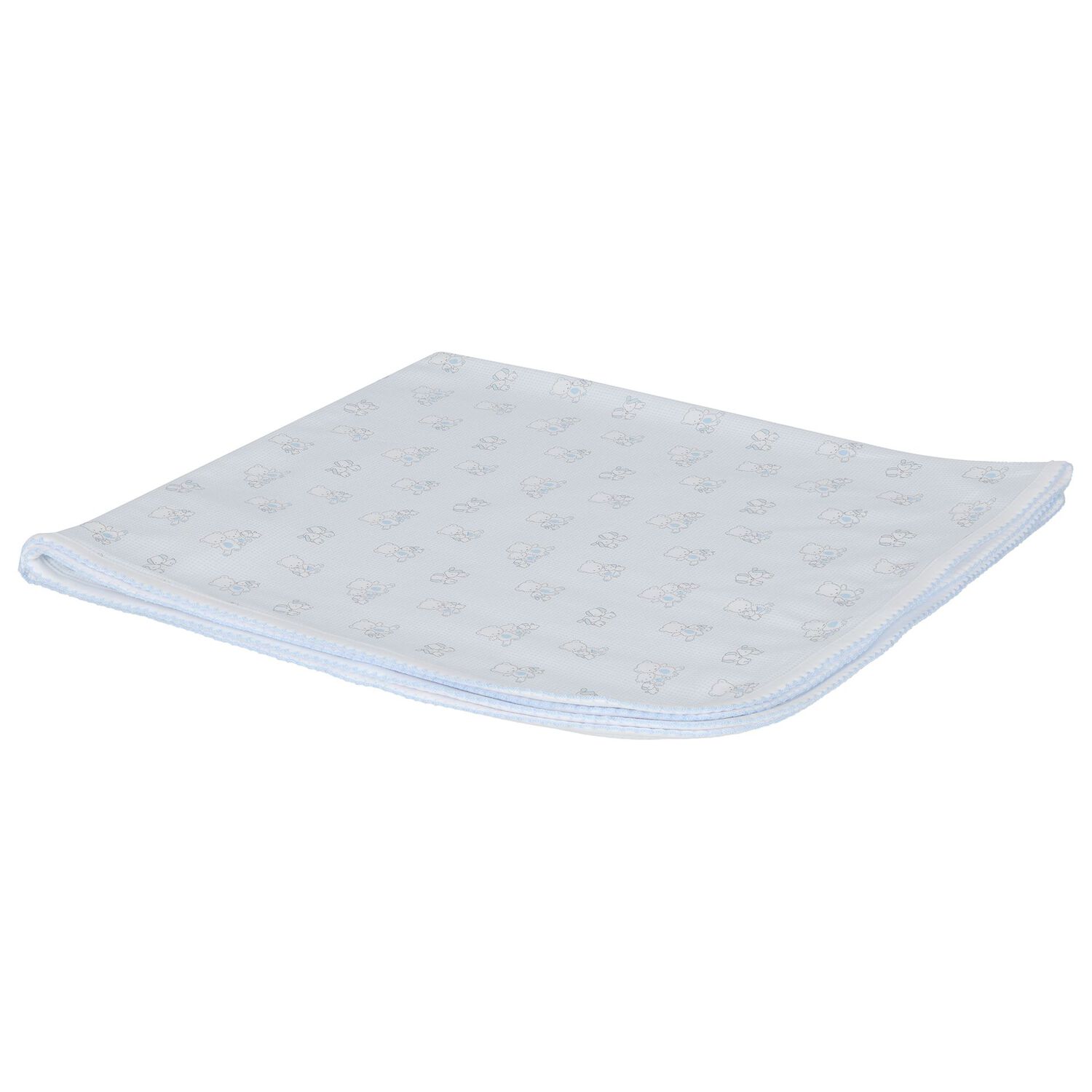 بطانية بطابعة دب أزرق للأطفال الصغار, 1, hi-res