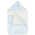 مدس بطبعة خريطة باللون الأزرق والعاجي, 2, hi-res