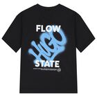 Boys Black Logo T-Shirt, 1, hi-res
