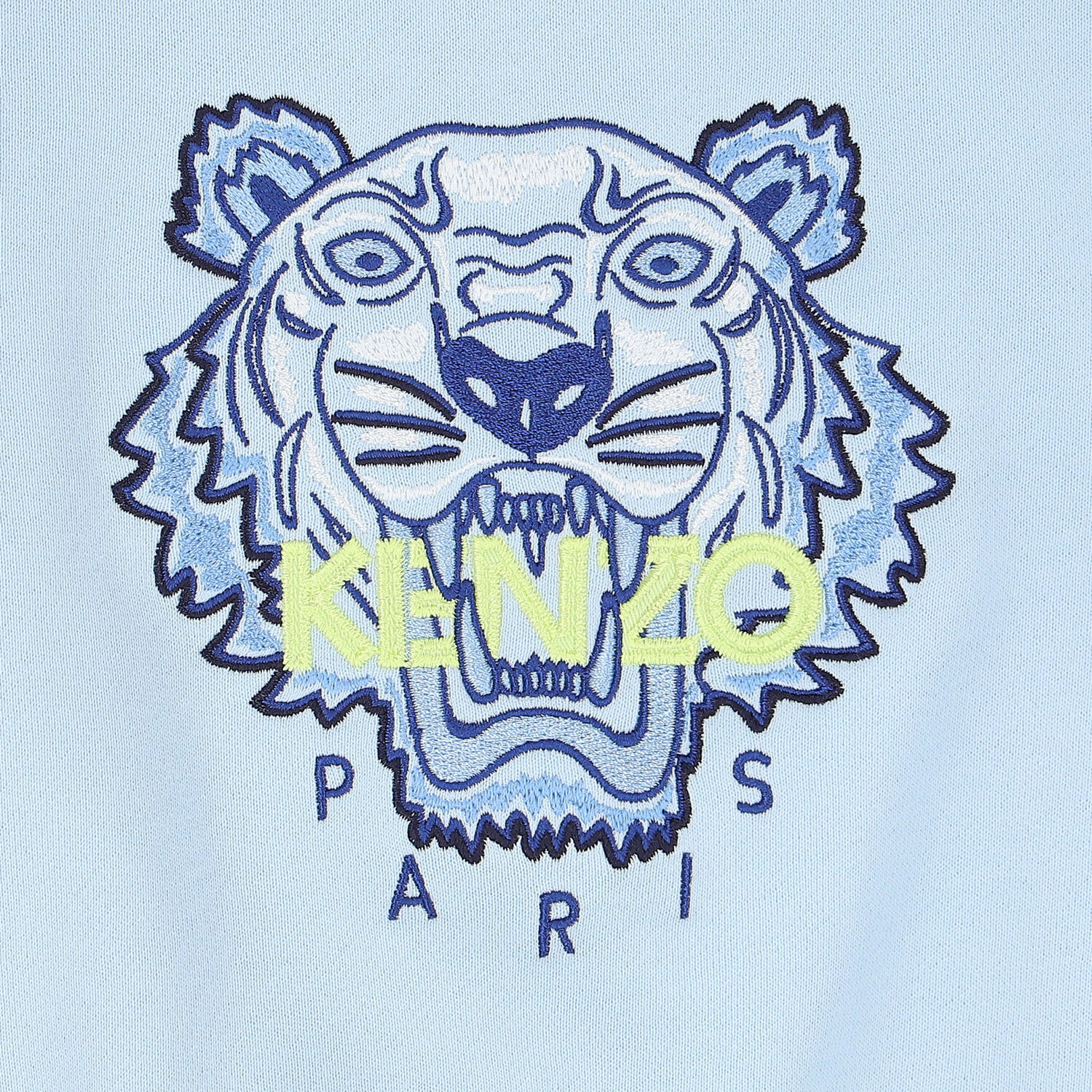 Younger Boys Pale Blue Tiger Logo Sweatshirt, 1, hi-res