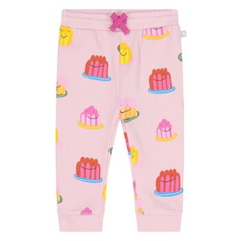 Stella McCartney Younger Girls Pink Jelly Joggers, 1 Younger Girls Pink Jelly Joggers
