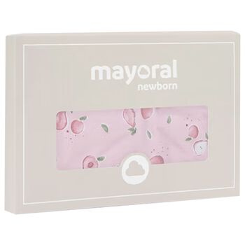 بطانية أطفال بنقشة تفاح باللون الوردي للبنات 