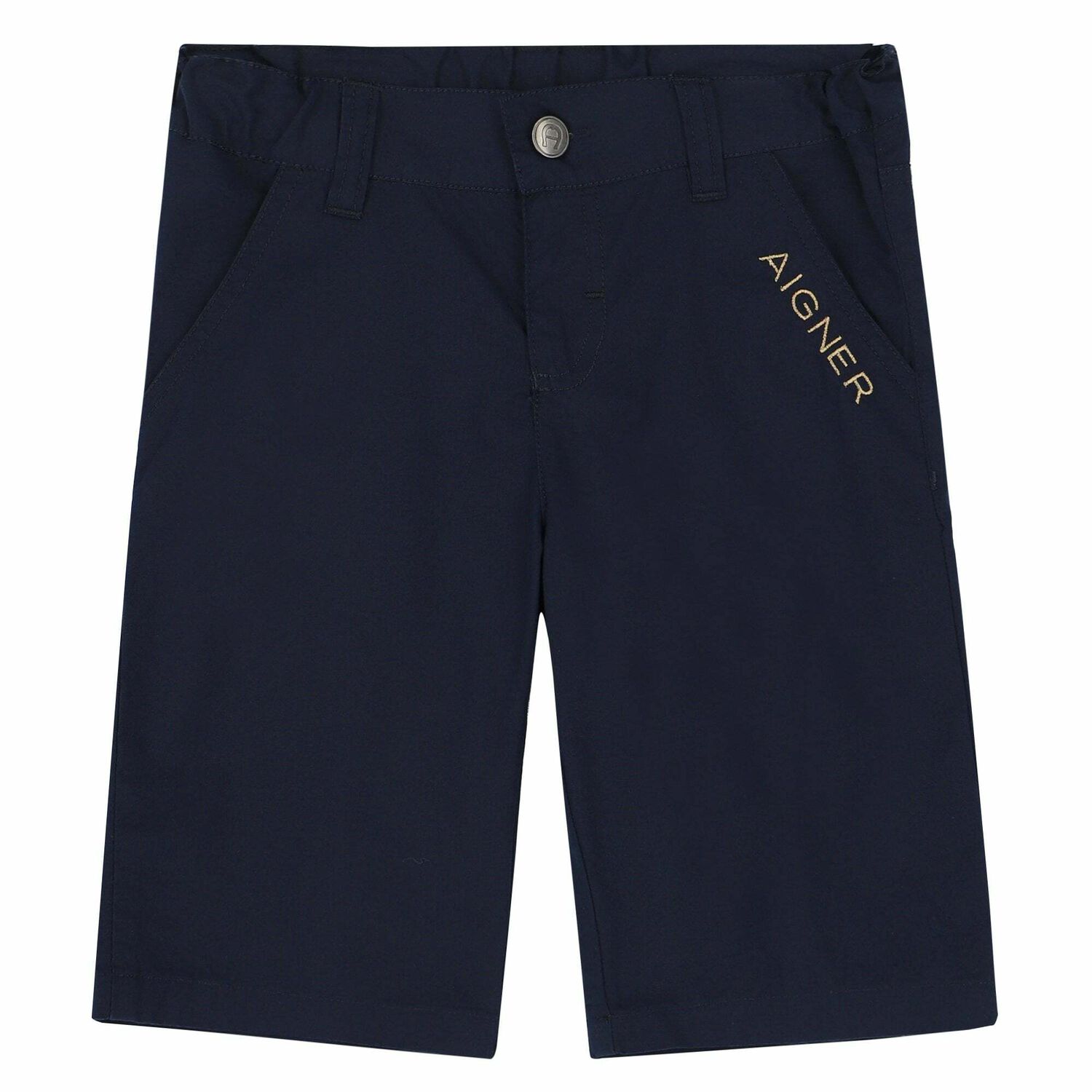 Boys Navy Logo Shorts, 3, hi-res image number null