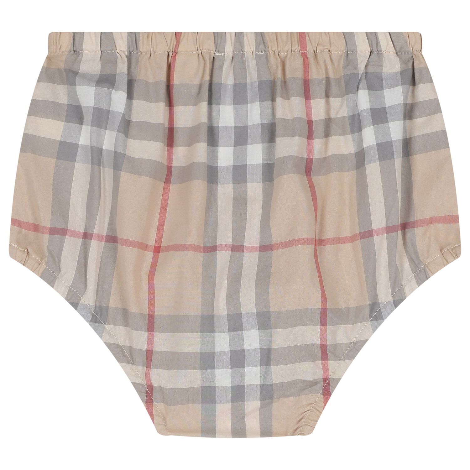 Baby Girls Beige Check Dress Set, 1, hi-res image number null
