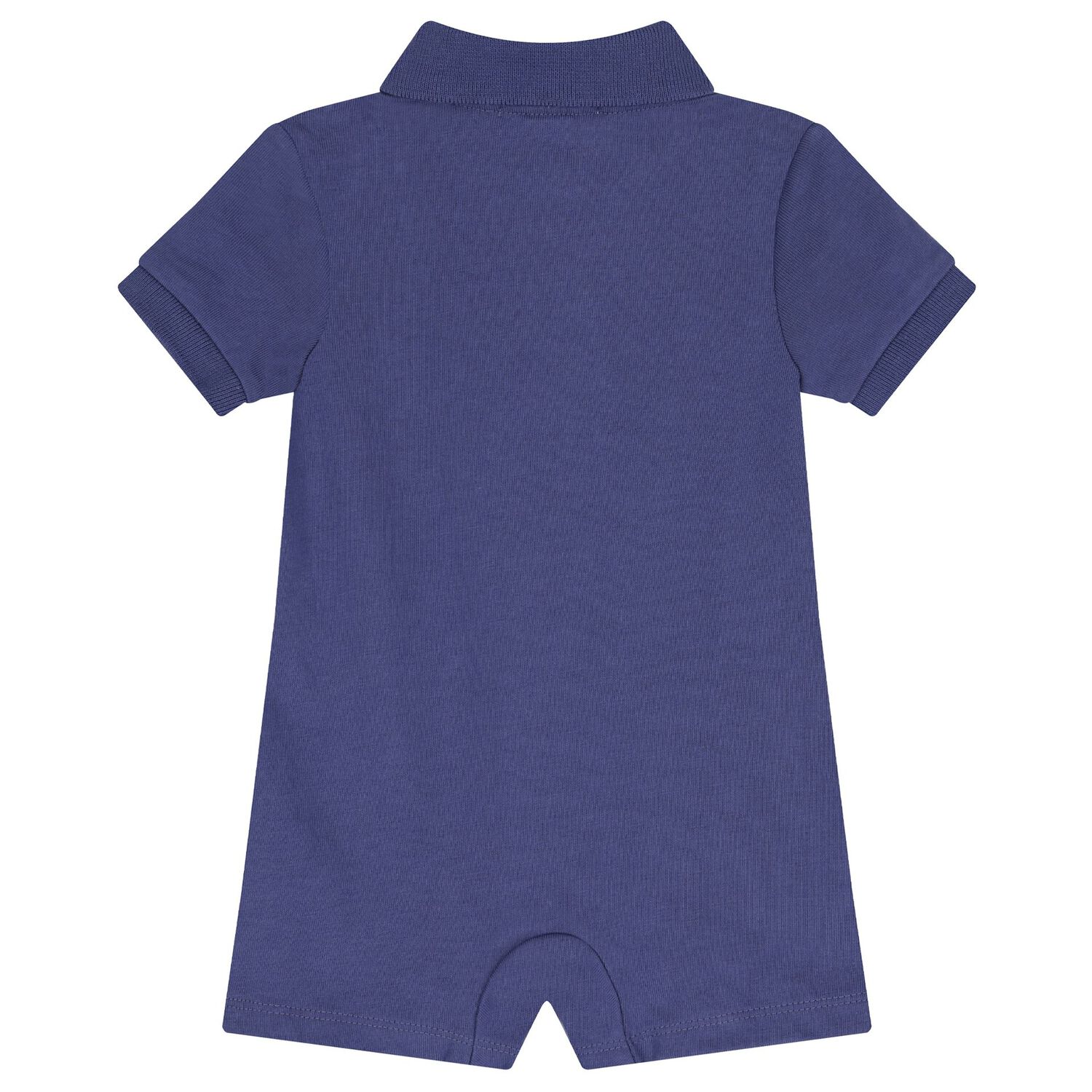 Baby Boys Blue Logo Polo Romper, 1, hi-res