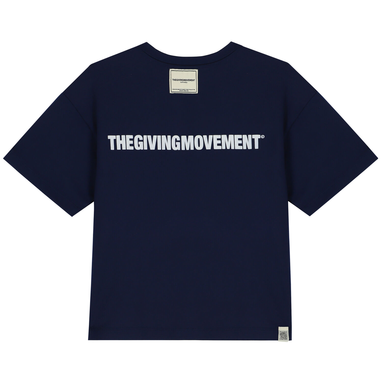 Oversized Navy Logo T-Shirt, 4, hi-res