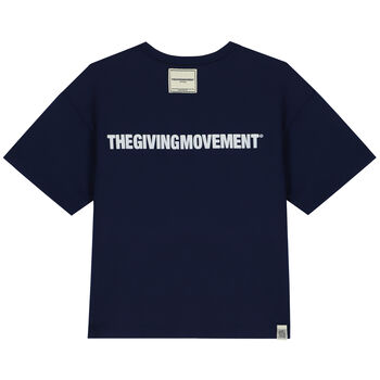 Oversized Navy Logo T-Shirt
