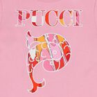 Girls Pink Embroidered Logo T-Shirt, 3, hi-res