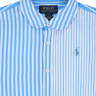 Girls Blue & White Striped Dress, 1, hi-res