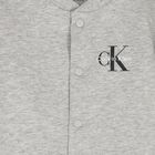 Baby Boys Grey Logo Romper, 2, hi-res