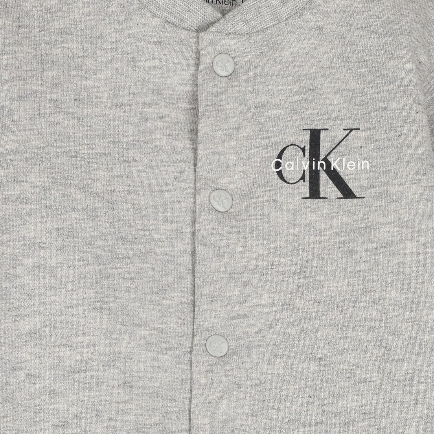 Baby Boys Grey Logo Romper, 2, hi-res