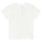 Younger Boys White Boat T-Shirt, 1, hi-res