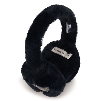 Girls Navy Blue Faux Fur Ear Muffs