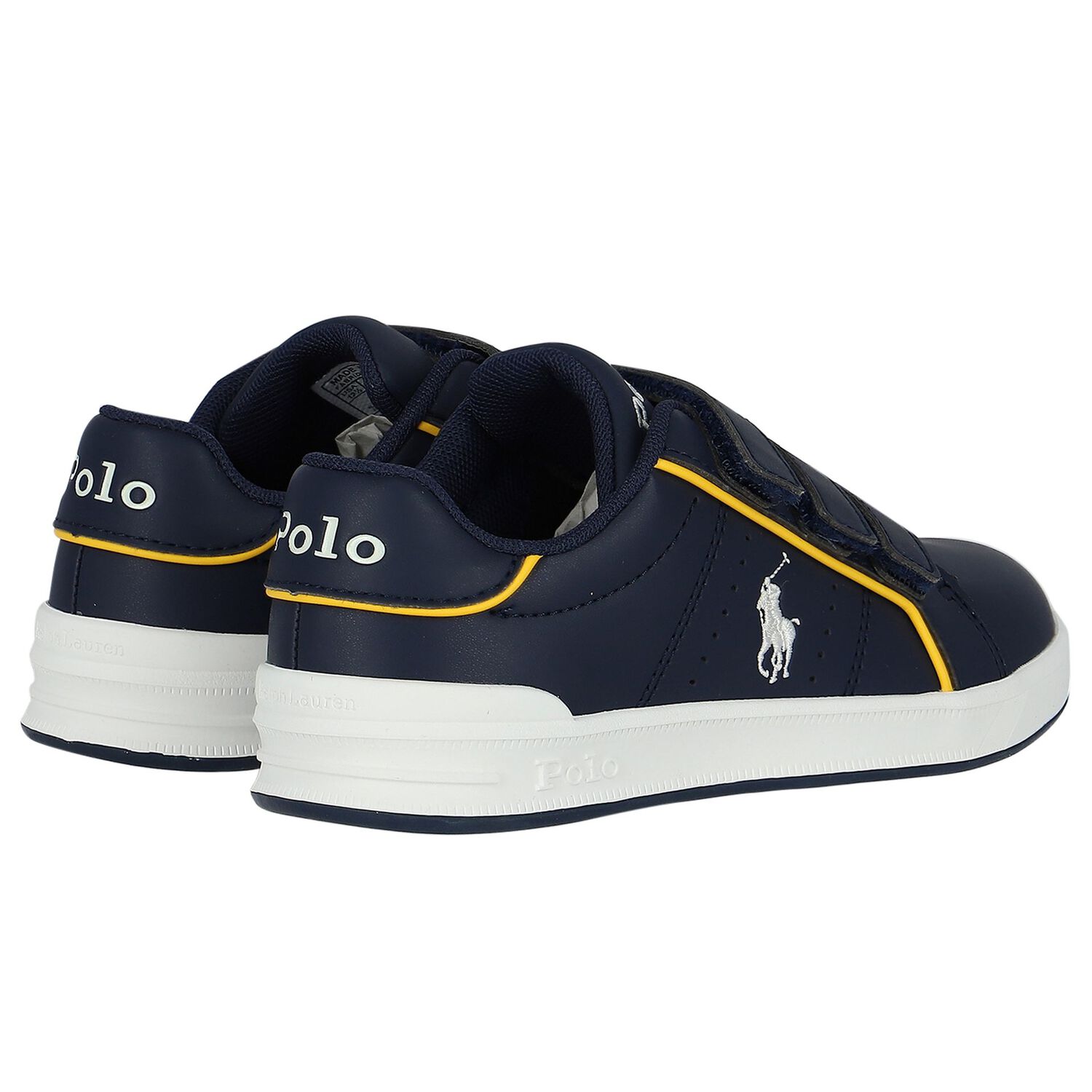 Boys Navy Blue Logo Trainers, 1, hi-res image number null