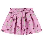 Girls Pink Floral Skirt Set, 1, hi-res