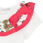 توب بنات بكشكشة باللون الابيض , 1, hi-res