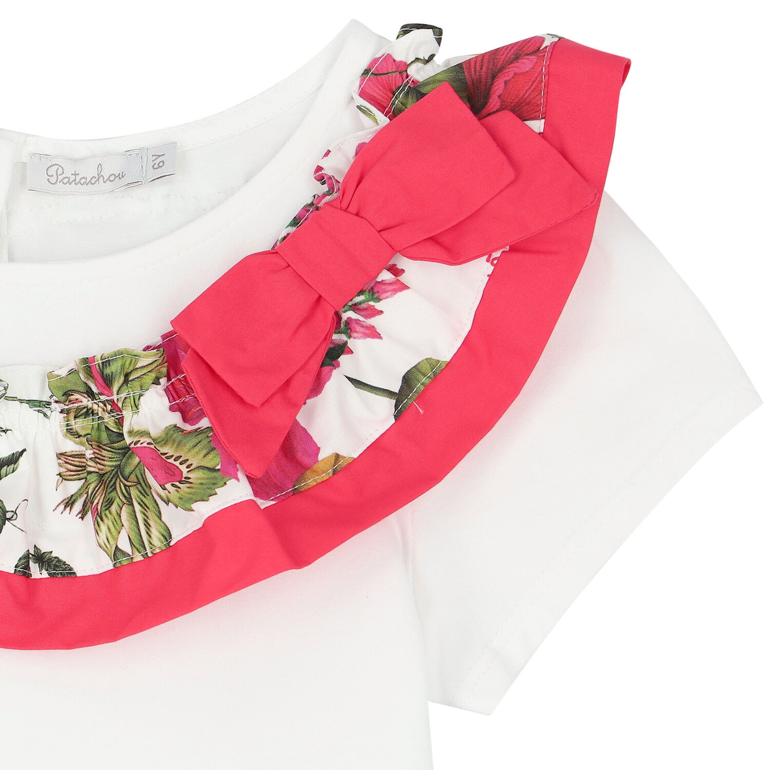 توب بنات بكشكشة باللون الابيض , 1, hi-res