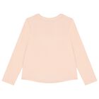 Girls Pink Logo Long Sleeve Top, 2, hi-res