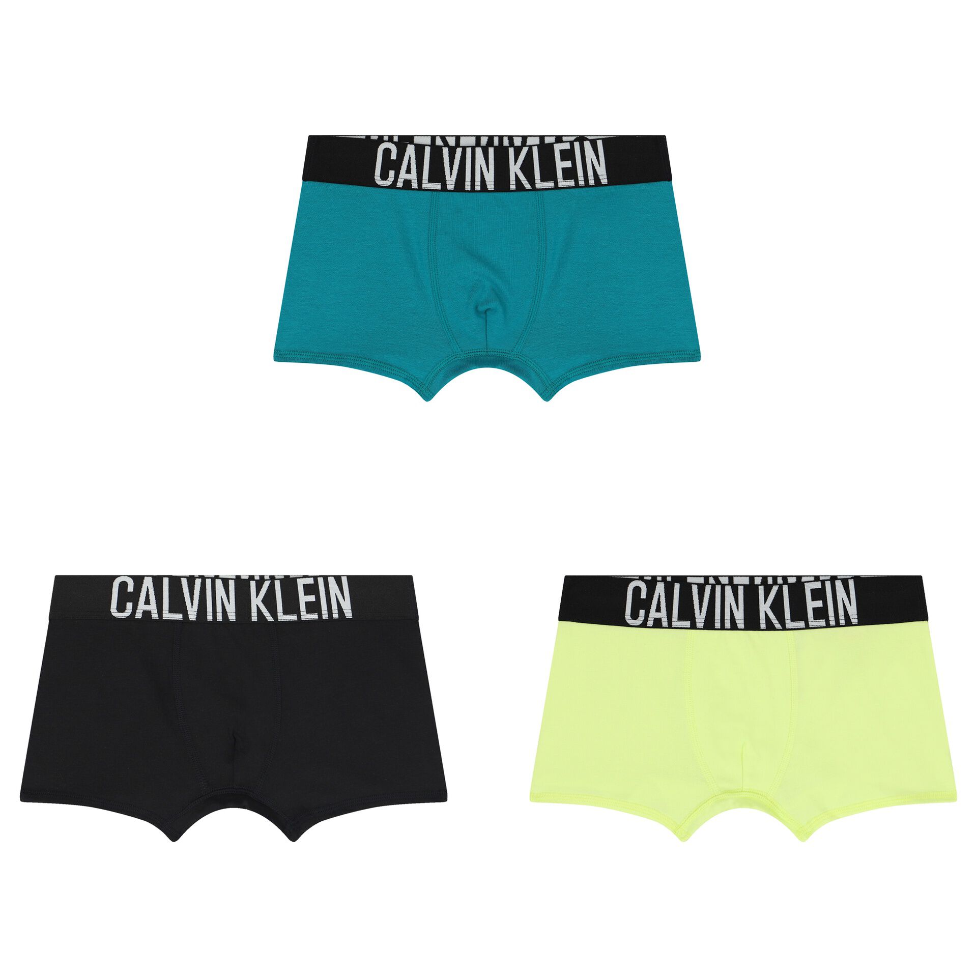 Calvin Klein Boys Multi Coloured Logo Boxer Shorts 3 Pack Junior Couture UAE