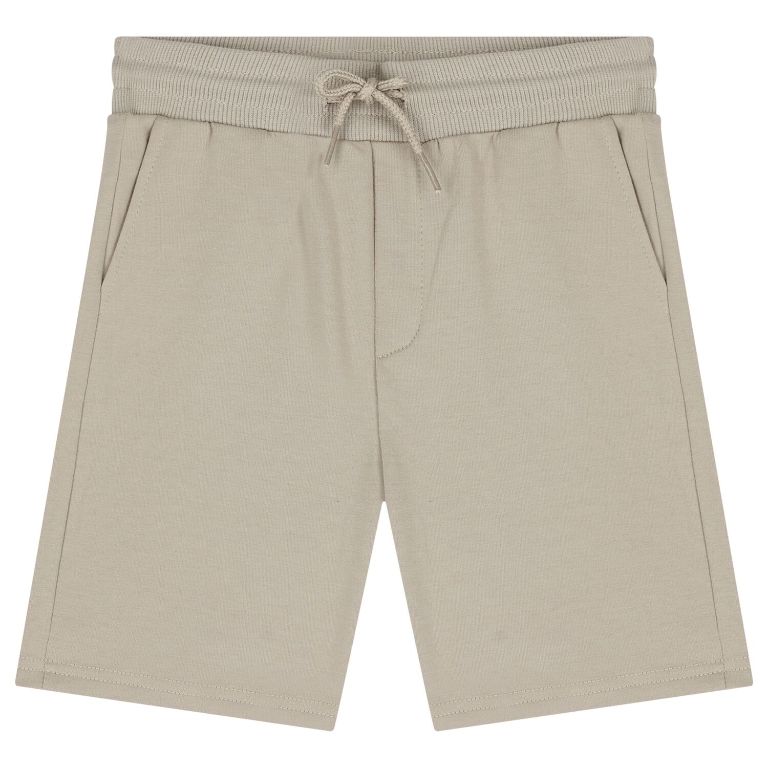 Boys Beige Logo Shorts, 2, hi-res
