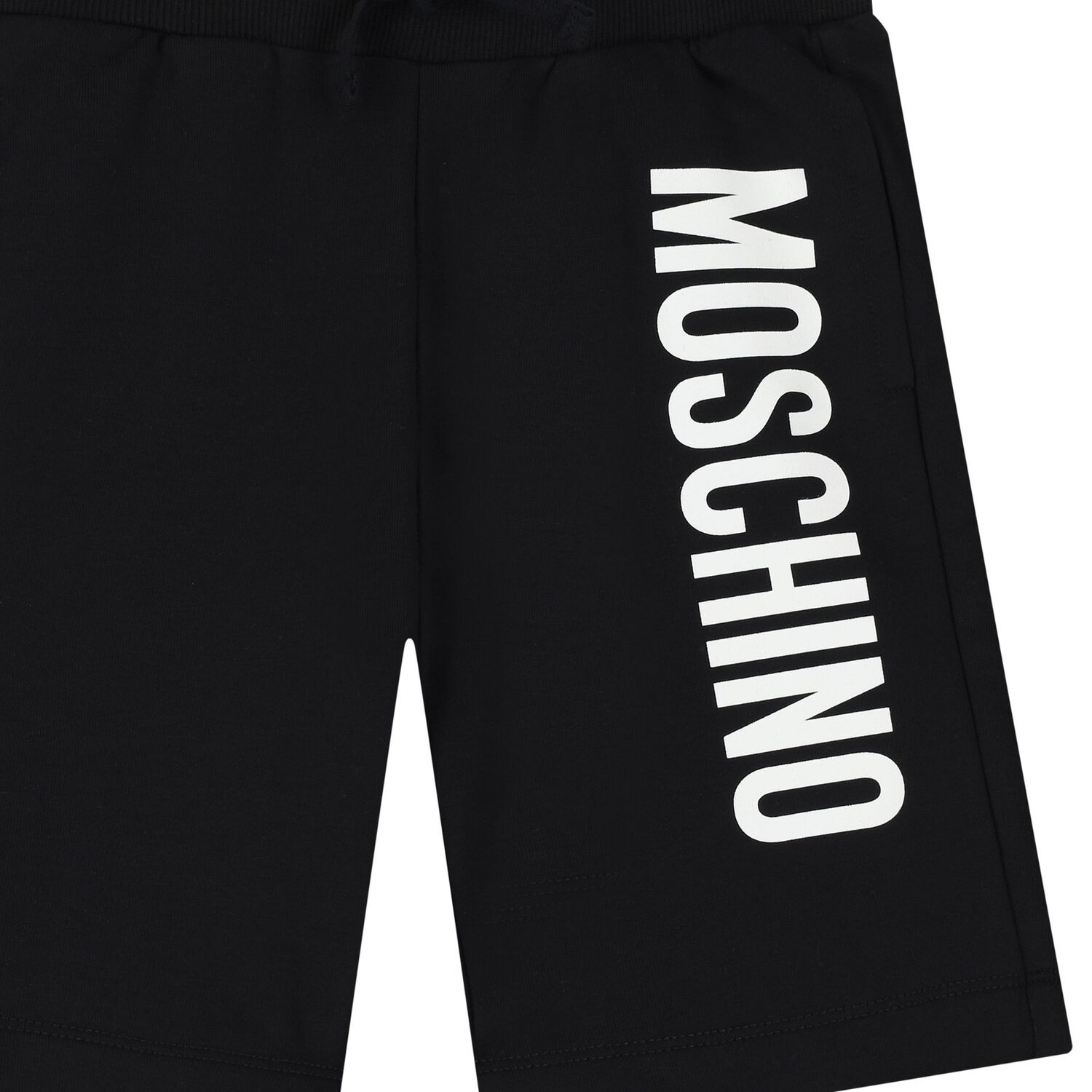 Boys Black Logo Shorts, 3, hi-res