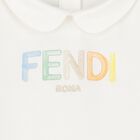 White & Beige Logo Babygrow Gift Set, 3, hi-res