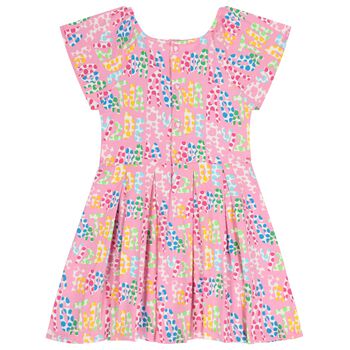 Girls Pink Logo Dress