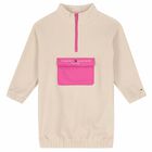 فستان بالشعار باللون العاجى, 1, hi-res