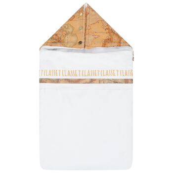 Beige & White Geo Map Baby Nest
